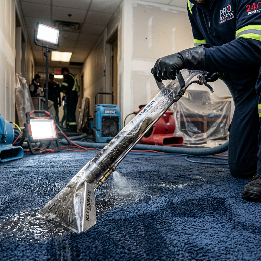 Emergency Water Damage Restoration and Wet Carpet Drying